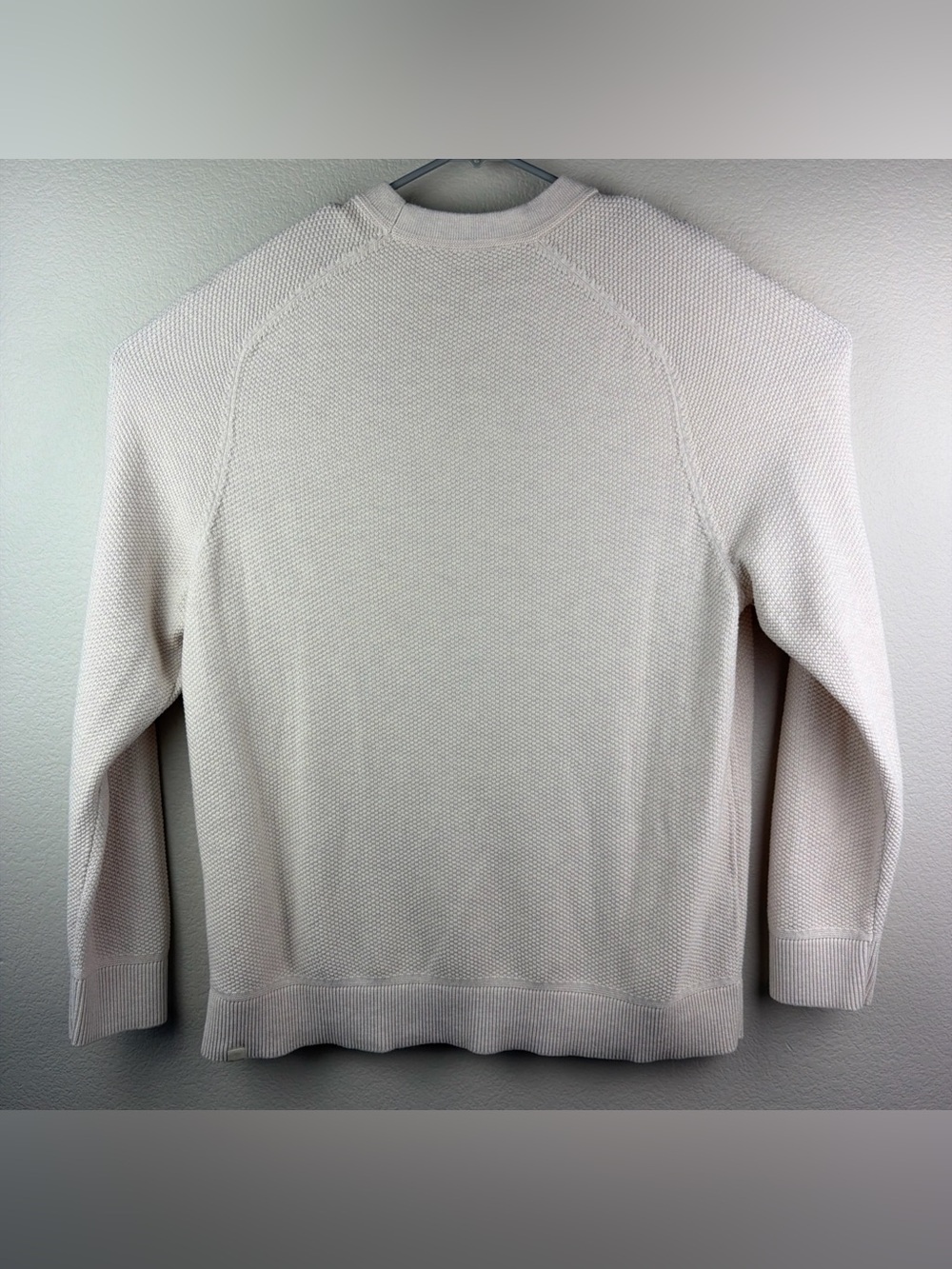 Lululemon Textured Knit Crewneck Sweater Beige Men’s Extra Large - Picture 4 of 7